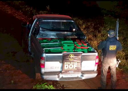 Caminhonete carregada com maconha é apreendida na MS-141, entre Naviraí e Ivinhema