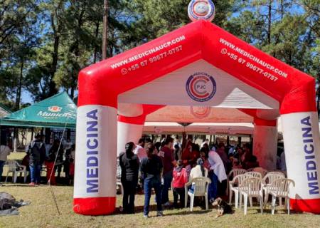 Ação Social da UCP atendeu centena de pessoas em Pedro Juan Caballero