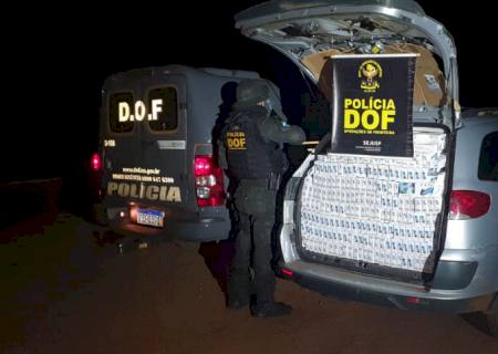 Contrabandista é preso com 1,5 mil pacotes de cigarros em Ponta Porã