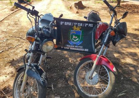 Em Taquarussu, Polícia Militar apreende motos alvos de prática de direção perigosa