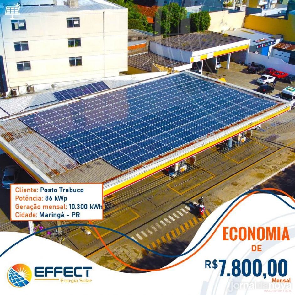 Effect Energia Solar: Economize até 95% do valor da sua conta de energia com quem é referência!