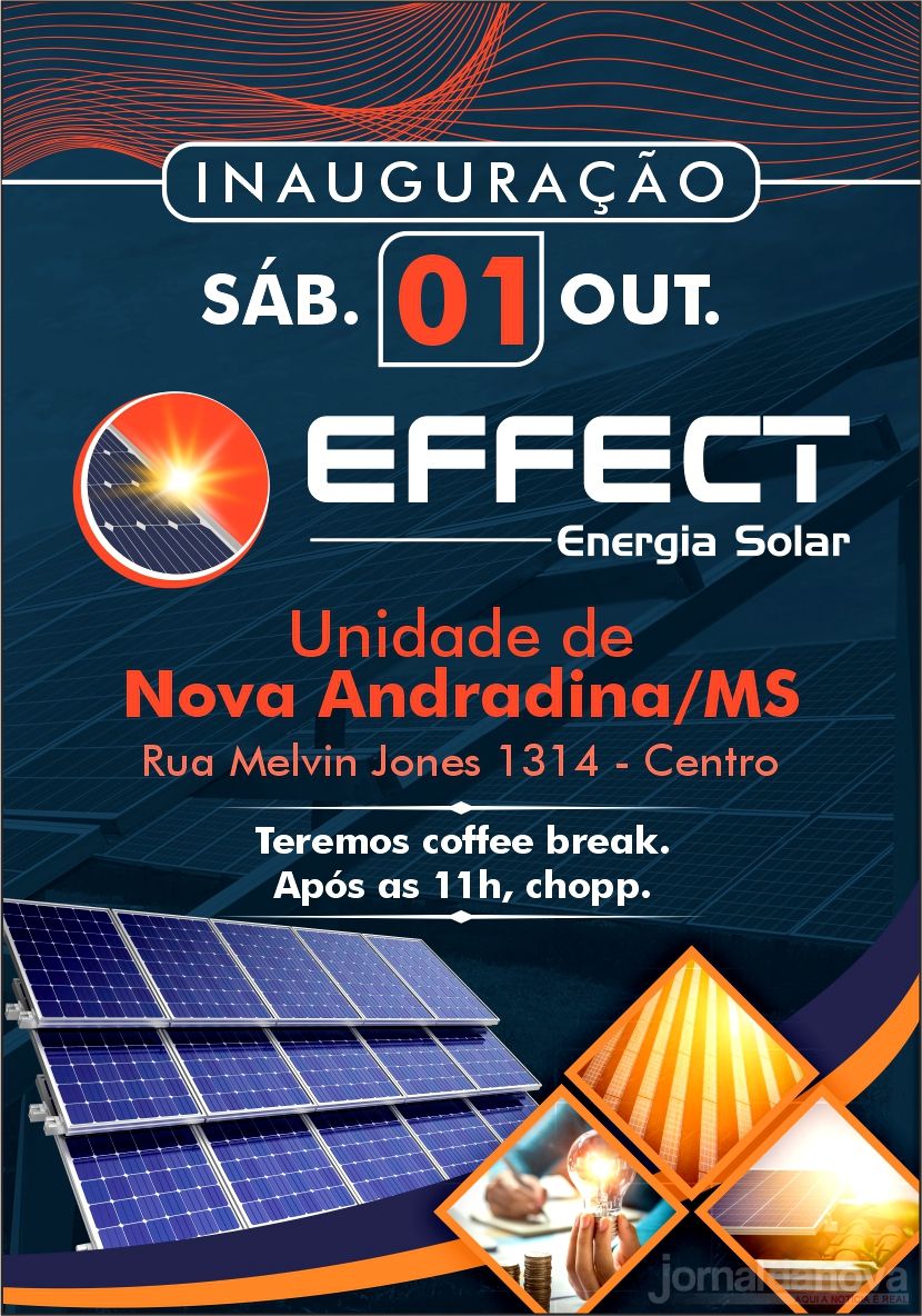 Effect Energia Solar: Economize até 95% do valor da sua conta de energia com quem é referência!