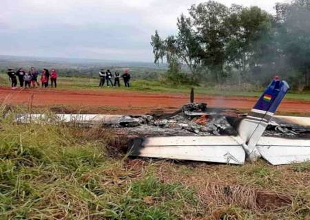 Paraguai: avião boliviano é incendiado após pouso e polícia suspeita de narcotráfico