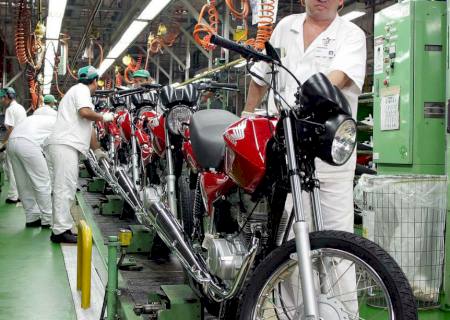 Produção de motocicletas cresce 17,9% em agosto