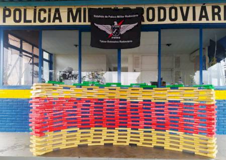 Ao ver TOR, dupla abandona quase meio milhão em drogas na MS-485