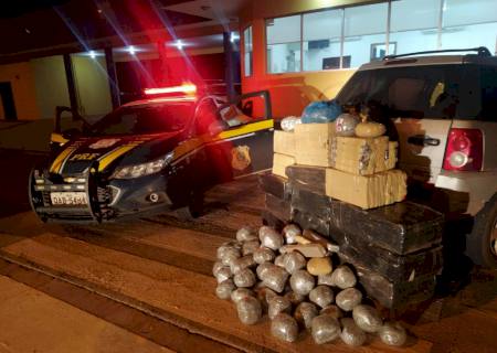 Em Caarapó, PRF prende ''mula do tráfico'' que receberia R$ 10 mil para levar drogas até Rondonópolis (MT)
