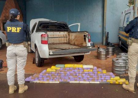 PRF apreende 73 kg de pasta base de cocaína em Campo Grande