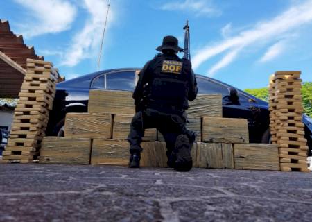 Foragido da Justiça é preso pelo DOF com 420 kg de maconha na MS-289