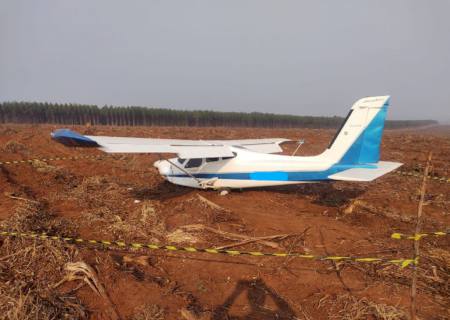 Polícia investiga causas de pouso forçado de aeronave em Três Lagoas