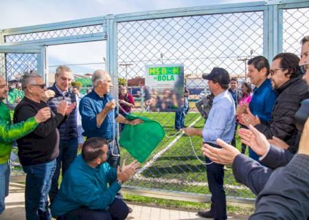 Governo do Estado intensifica entrega de arenas do MS Bom de Bola em nove municípios