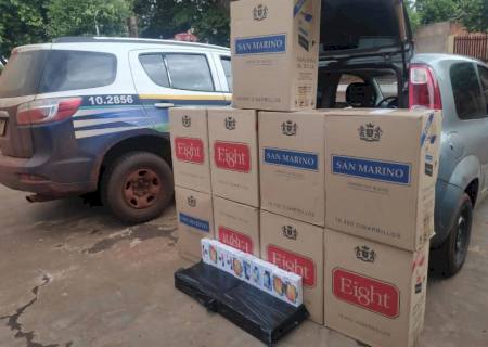 Cigarros e celulares oriundos do Paraguai são apreendidos em Ipezal