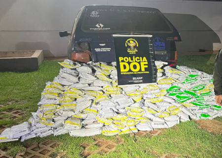 DOF intercepta Uno com mais de meia tonelada de defensivos agrícolas contrabandeados