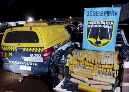 Saveiro carregada com maconha é apreendida após perseguição em Campo Grande