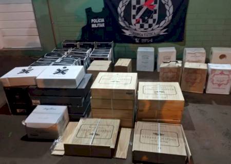 Polícia Militar apreende produtos de descaminho avaliados em R$ 50 mil em Naviraí