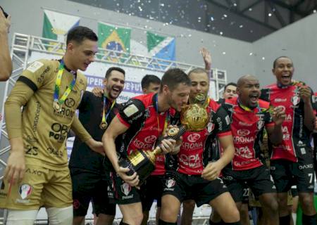 Em Maracaju, Joinville conquista a Supercopa Masculina de Futsal e se garante na Libertadores