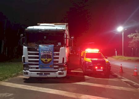 Carreta roubada em São Paulo é recuperada pela Polícia Militar Rodoviária em Ponta Porã