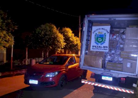 Caminhão com mercadoria de descaminho avaliada em R$ 1,2 milhão é apreendido em Ipezal