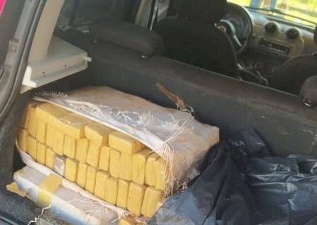 Uno carregado com mais de 200 kg de maconha é apreendido em Sidrolândia