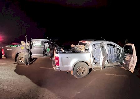 DOF apreende mais de 3,6 ton de maconha em caminhonetes roubadas no Paraná