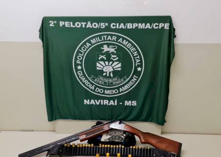 PMA prende mulher de posse de espingarda e munições em Naviraí