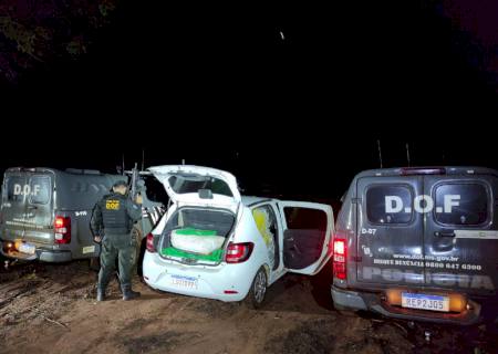 Carro carregado com maconha é apreendido pelo DOF em Paranhos