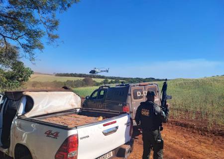 Hilux carregada com meia tonelada de maconha é apreendida pelo DOF em Ponta Porã