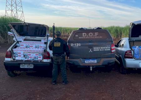 DOF apreende três veículos com cigarros contrabandeados durante o final de semana
