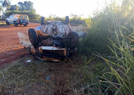 Motorista capota carro e morre na MS-141 entre Ivinhema e Angélica