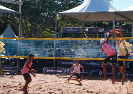 Atletas de MS vão ao pódio na etapa do Circuito Brasileiro de Vôlei de Praia na Capital