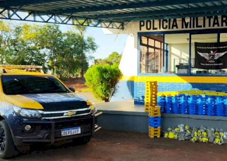 Traficantes fogem e TOR apreende duas motonetas com mais de 250 kg de maconha na MS-386