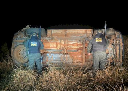 SW4 roubada em São Paulo é recuperada pelo DOF com mais de 1 ton de maconha na MS-040