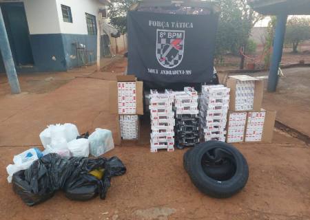 Na região, Polícia Militar apreende mercadorias estrangeiras avaliadas em R$ 218 mil