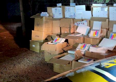 PRF apreende mais de 2,5 mil celulares e outros eletrônicos em Três Lagoas