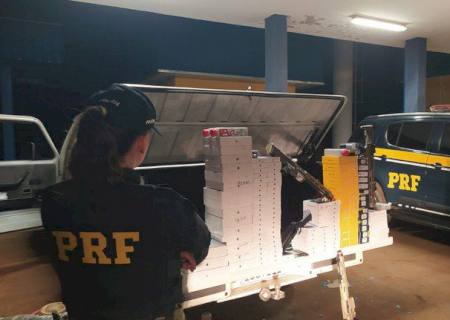PRF apreende carga de eletrônicos avaliada em R$ 650 mil em Sidrolândia