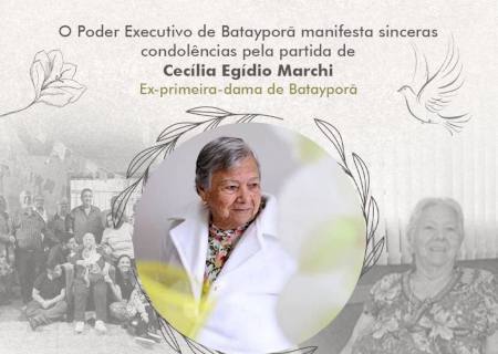 Nota de pesar: falecimento de Cecília Egídio Marchi