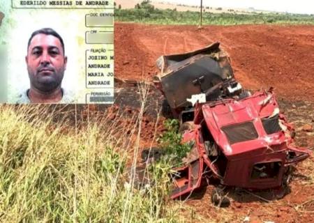 Motorista morre ao capotar caminhão próximo da ponte sobre o rio Laranja em Naviraí