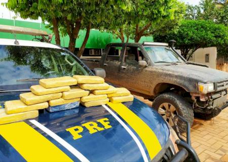 PRF prende dupla com mais de 15 kg de cocaína em MS