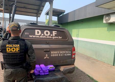 Passageiro de ônibus é preso em Iguatemi com maconha e haxixe avaliados em R$ 155 mil