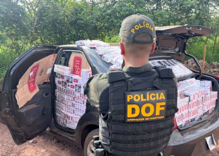 DOF aprende carro carregado com cigarros contrabandeados na MS-162