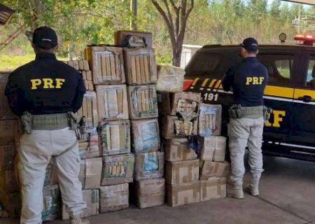 Mais de uma tonelada de maconha é apreendida pela PRF em Três Lagoas