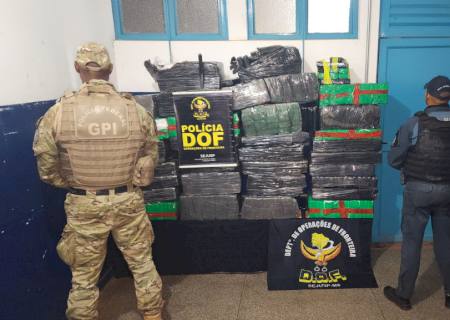 DOF apreende mais de uma tonelada de maconha em casa abandonada em Ponta Porã