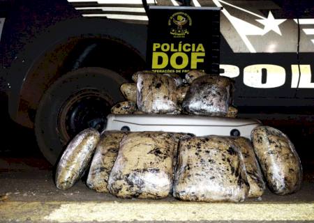 Paraguaia é presa transportando maconha em ônibus na MS-164 em Ponta Porã