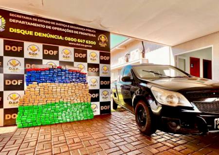 Trio é preso com droga avaliada em quase R$ 1 milhão na região de Itaporã