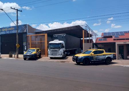 Polícia apreende caminhão com carga de descaminho avaliada em mais de R$ 3,6 milhões em MS