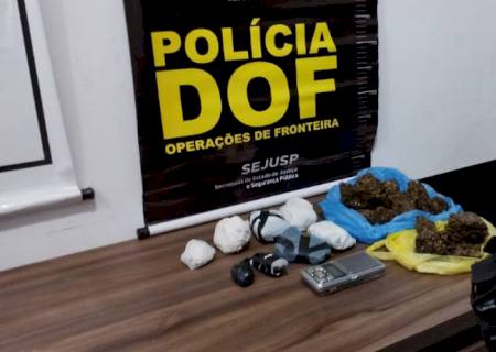 Passageiros de ônibus são presos pelo DOF por tráfico de drogas em Amambai