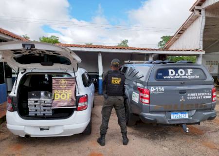 Homens foram presos com carga de cocaína avaliada em mais de R$ 2 milhões em MS