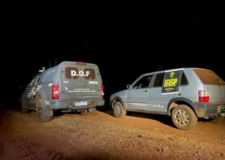 Veículo furtado em Paranaíba no sábado é recuperado pelo DOF em Laguna Carapã