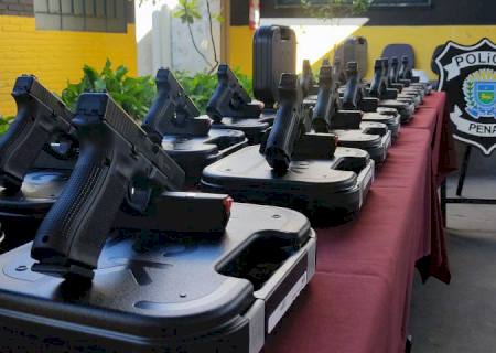Novas pistolas Glock reforçam segurança pública e ação da Polícia Penal em Mato Grosso do Sul