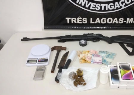 Polícia Civil deflagra operação contra o tráfico de drogas em Três Lagoas