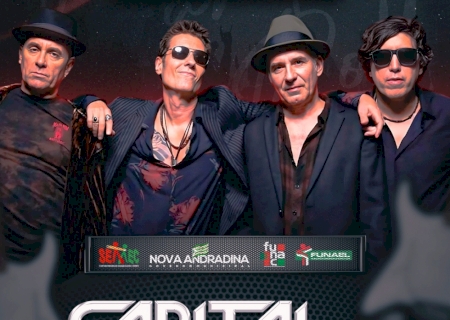 Show do Capital Inicial 4.0 acontece nesta sexta-feira (26) em Nova Andradina